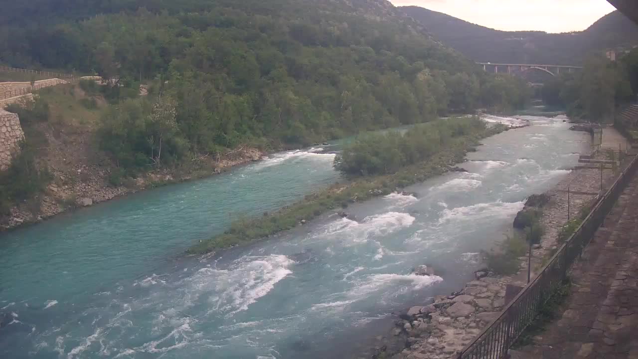 Soča River at Solkan Kayak Center