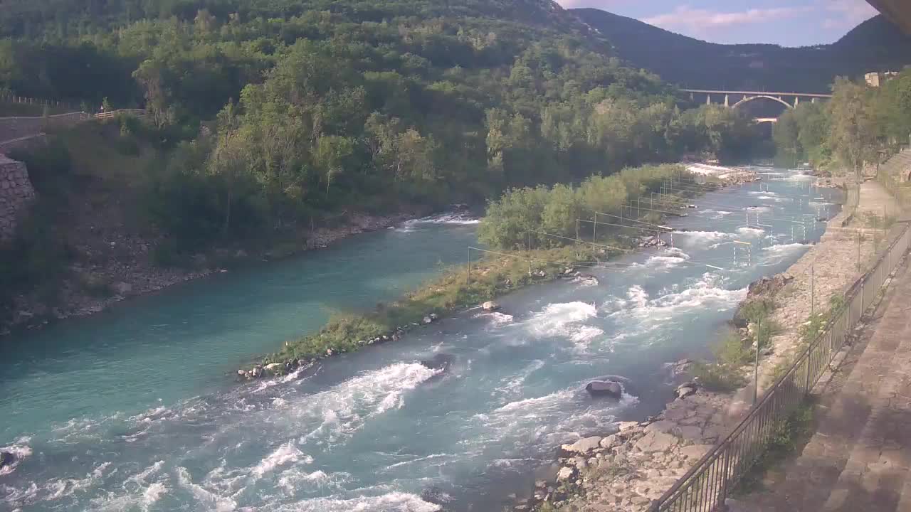 Soča River webcam at Solkan Kayak Center