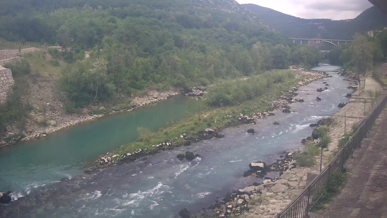 Soča River webcam at Solkan Kayak Center