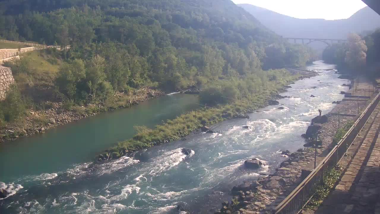 Soča River at Solkan Kayak Center