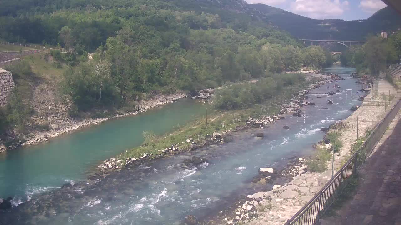 Soča River webcam at Solkan Kayak Center