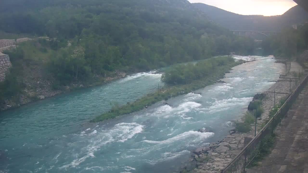 Soča River at Solkan Kayak Center