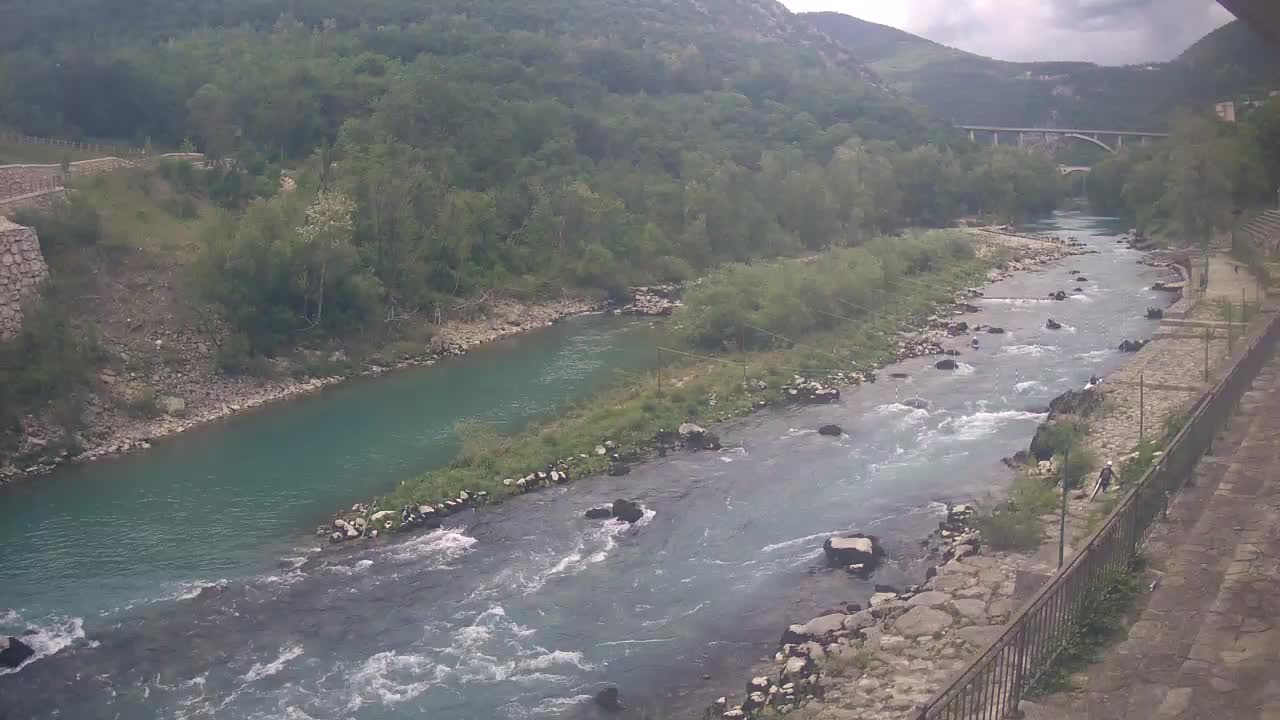 Soča River webcam at Solkan Kayak Center