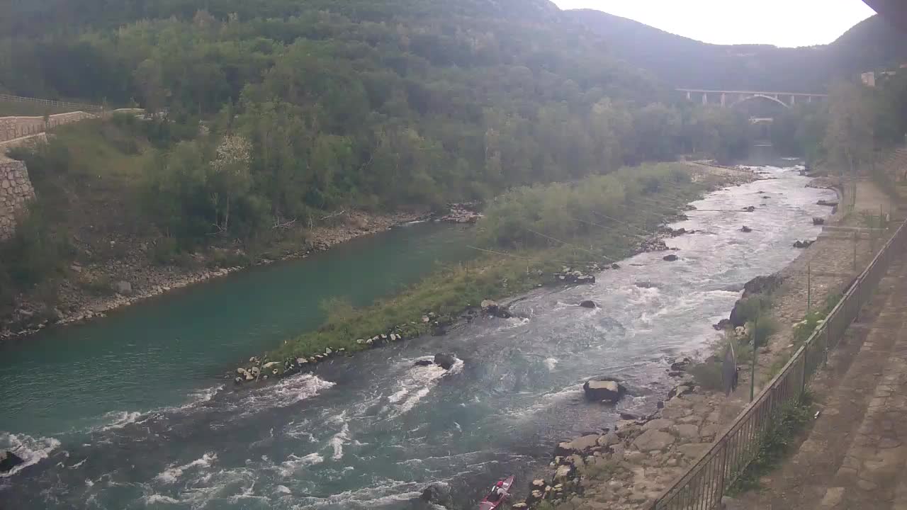 Soča River at Solkan Kayak Center