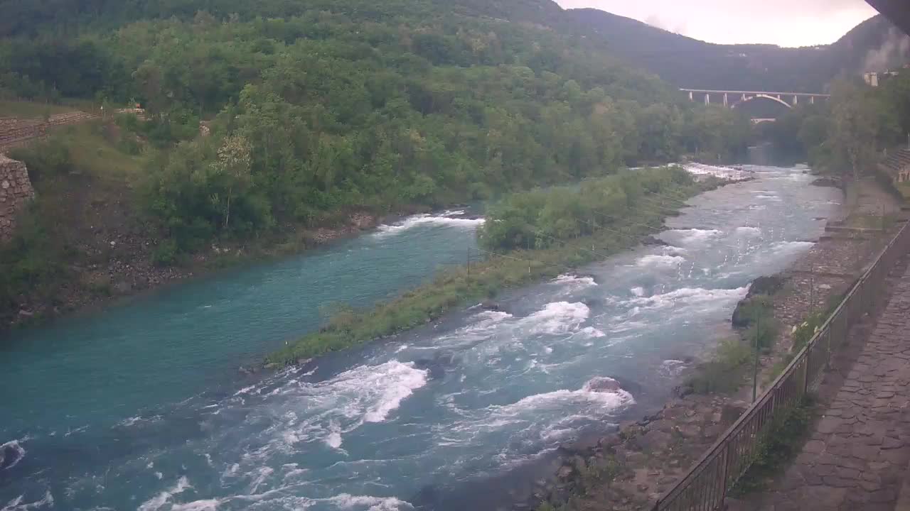 Soča River webcam at Solkan Kayak Center