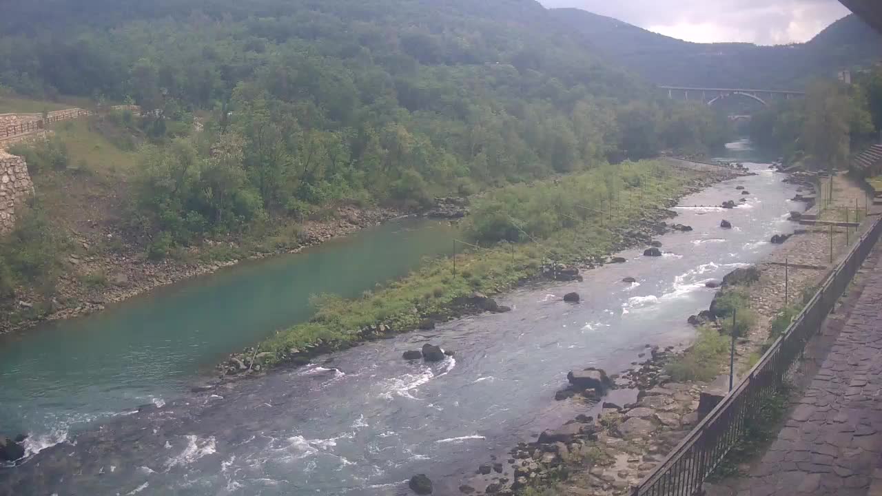 Soča River at Solkan Kayak Center