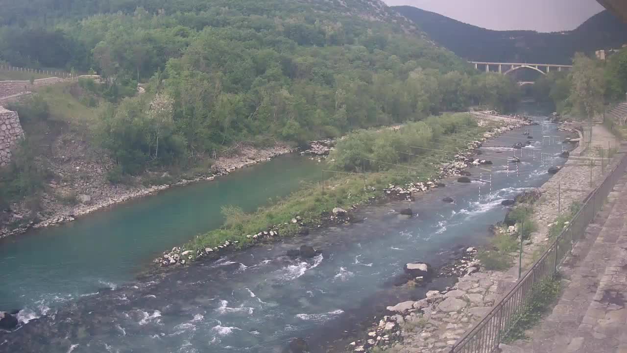 Soča River webcam at Solkan Kayak Center