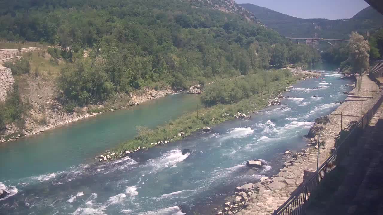 Soča River webcam at Solkan Kayak Center