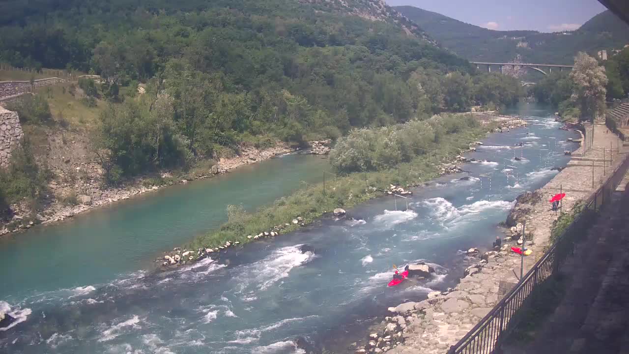 Soča River webcam at Solkan Kayak Center