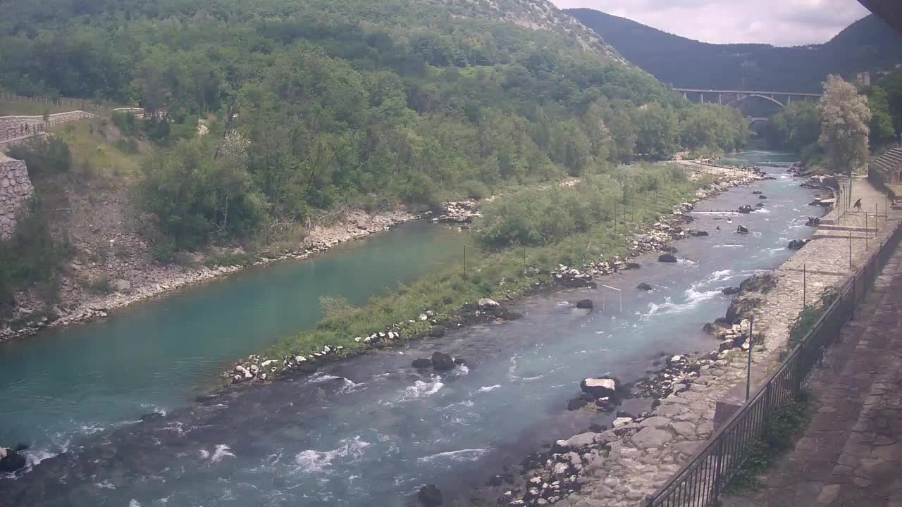 Soča River webcam at Solkan Kayak Center