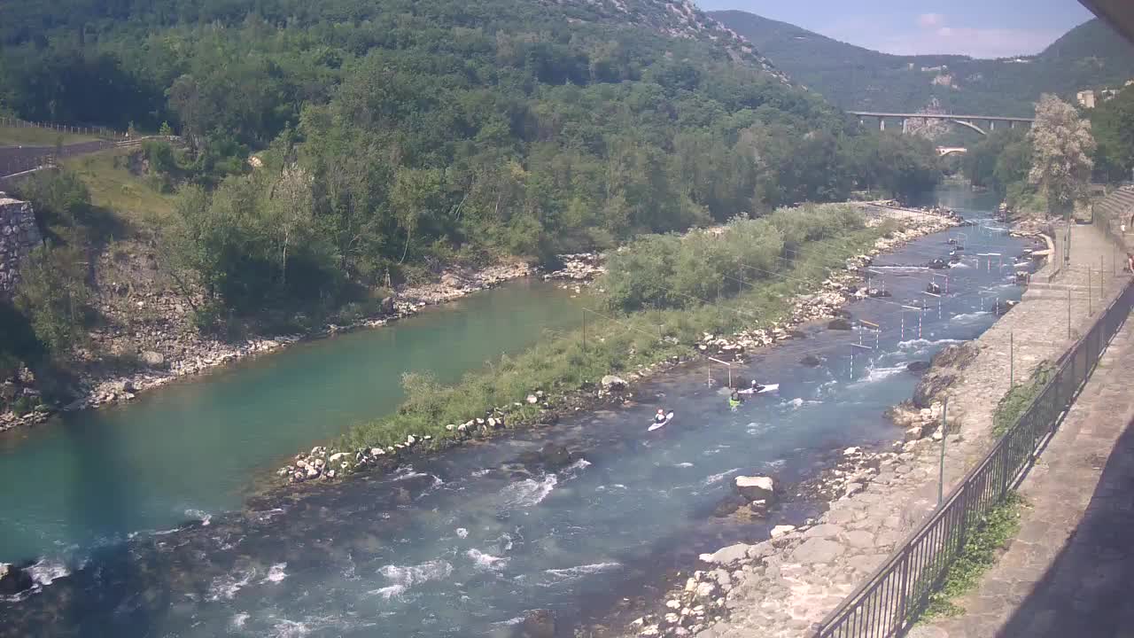 Soča River at Solkan Kayak Center