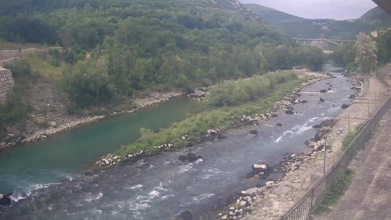 Soča River webcam at Solkan Kayak Center