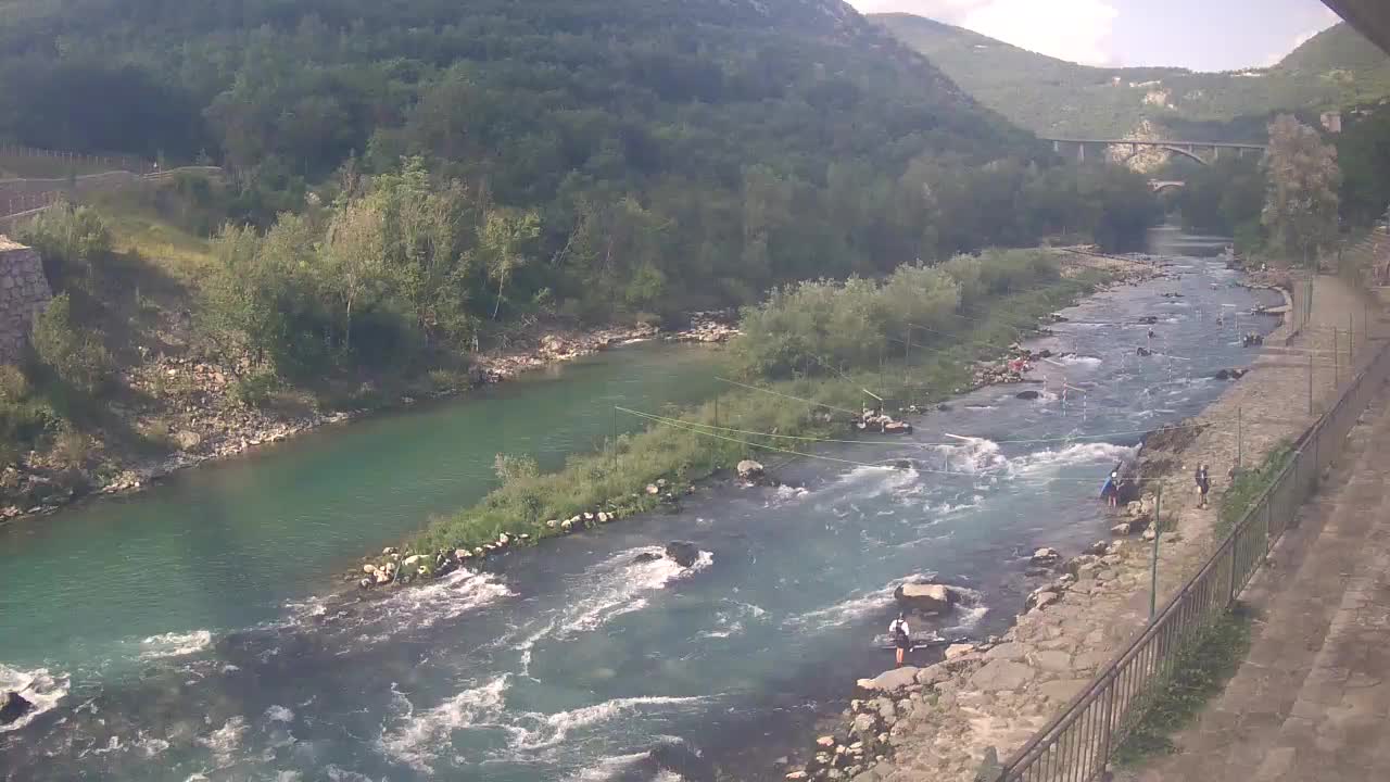 Soča River at Solkan Kayak Center
