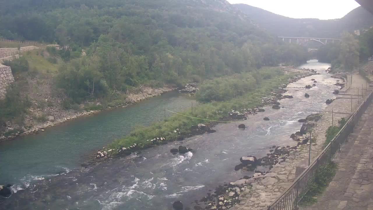 Soča River webcam at Solkan Kayak Center