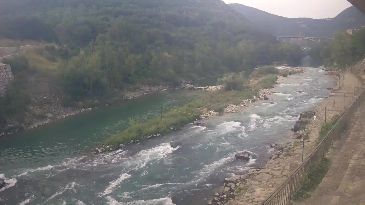 Soča River webcam at Solkan Kayak Center