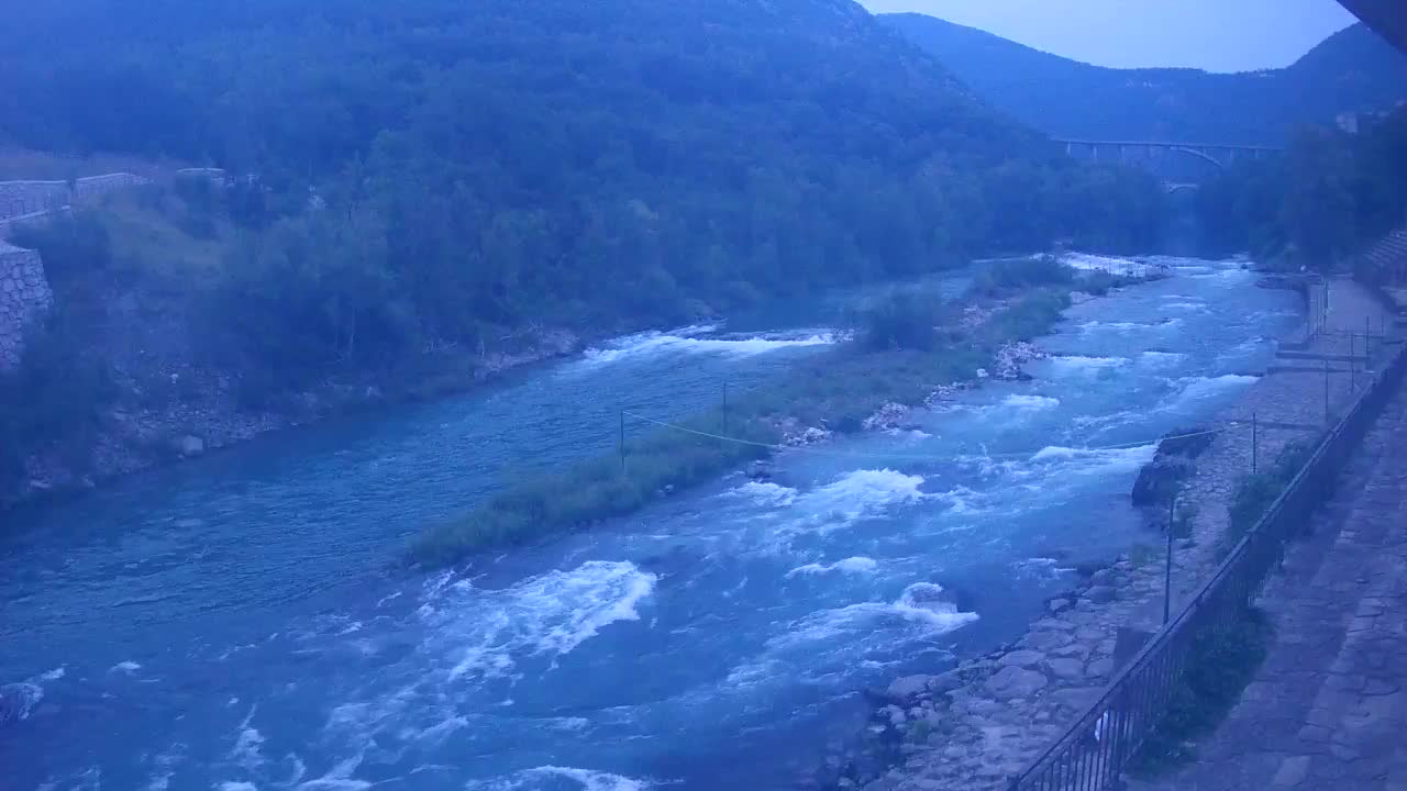 Soča River at Solkan Kayak Center