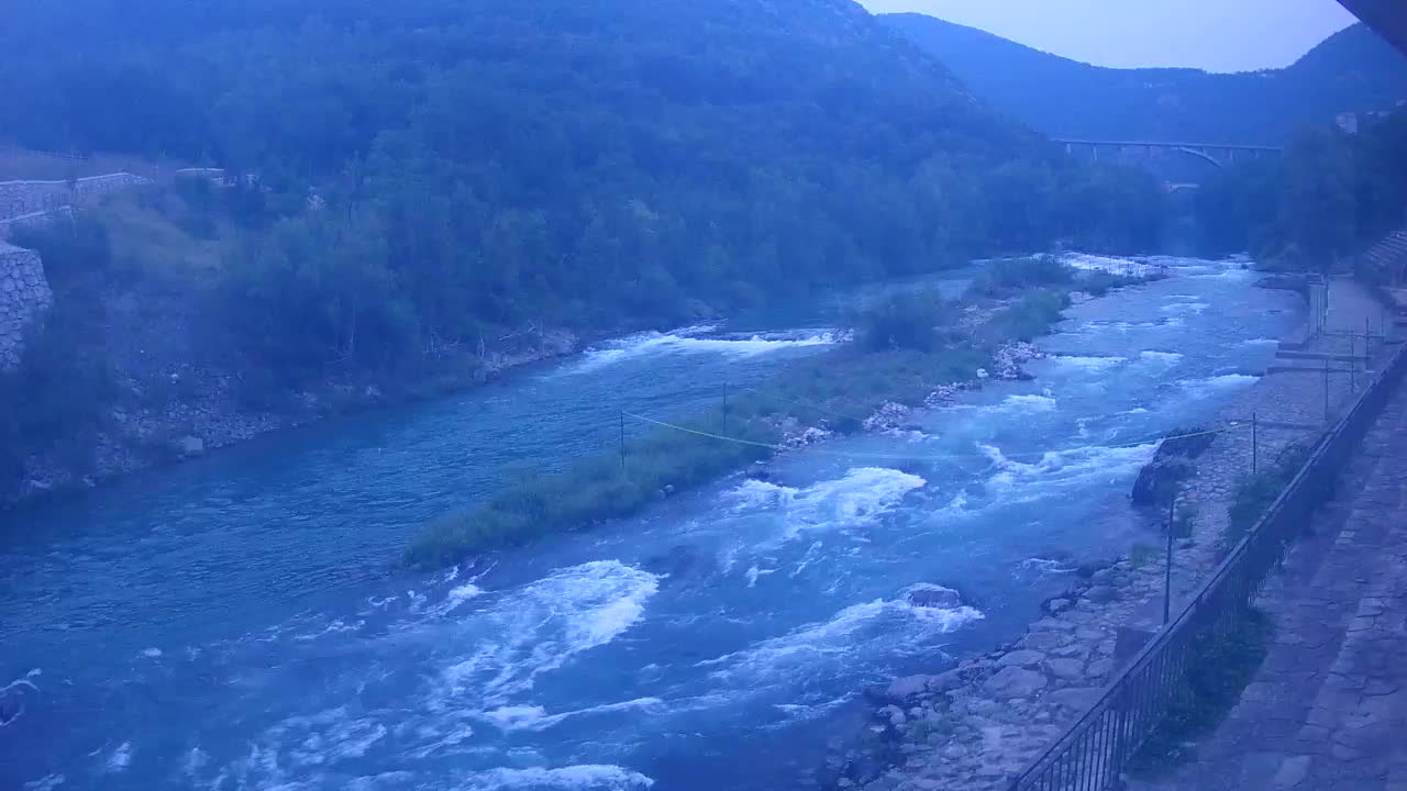 Soča River webcam at Solkan Kayak Center