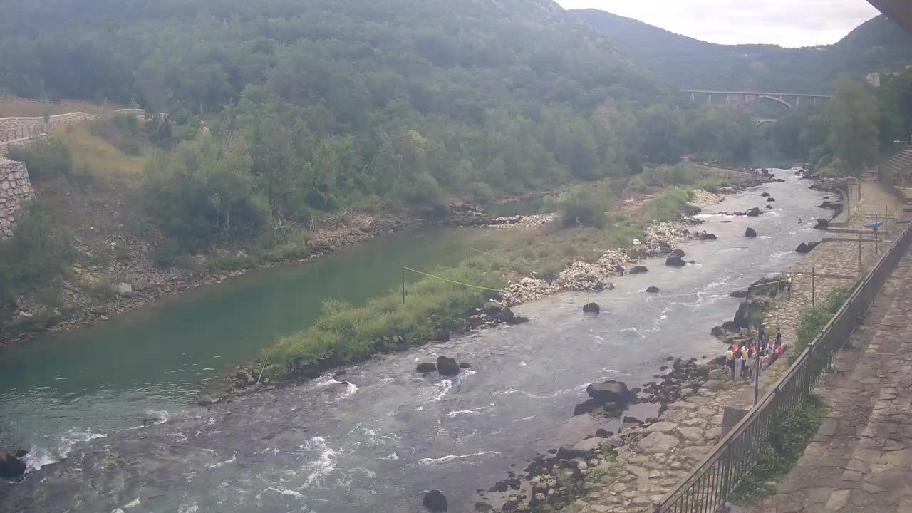Soča River at Solkan Kayak Center