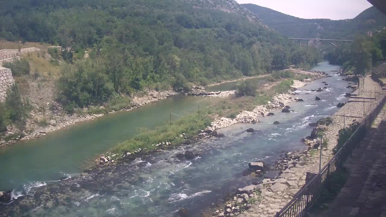 Soča River webcam at Solkan Kayak Center