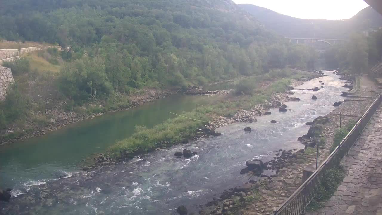 Soča River at Solkan Kayak Center