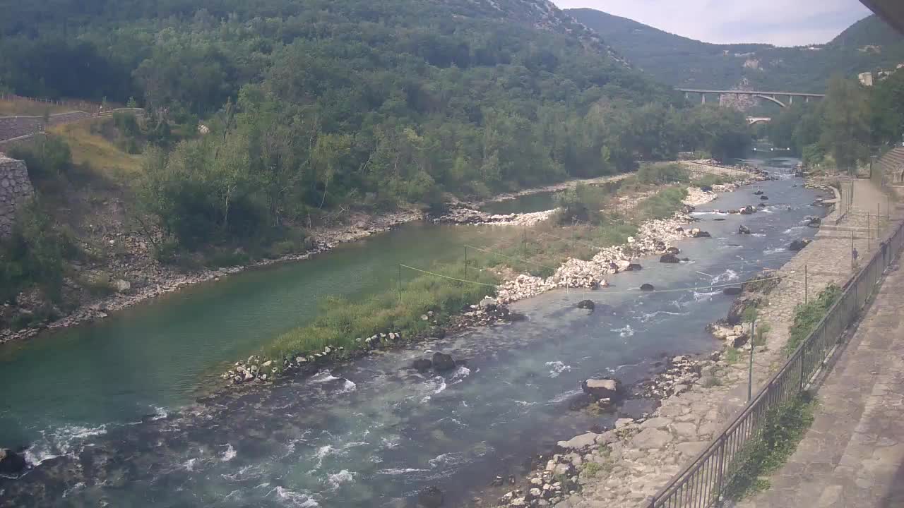 Soča River webcam at Solkan Kayak Center