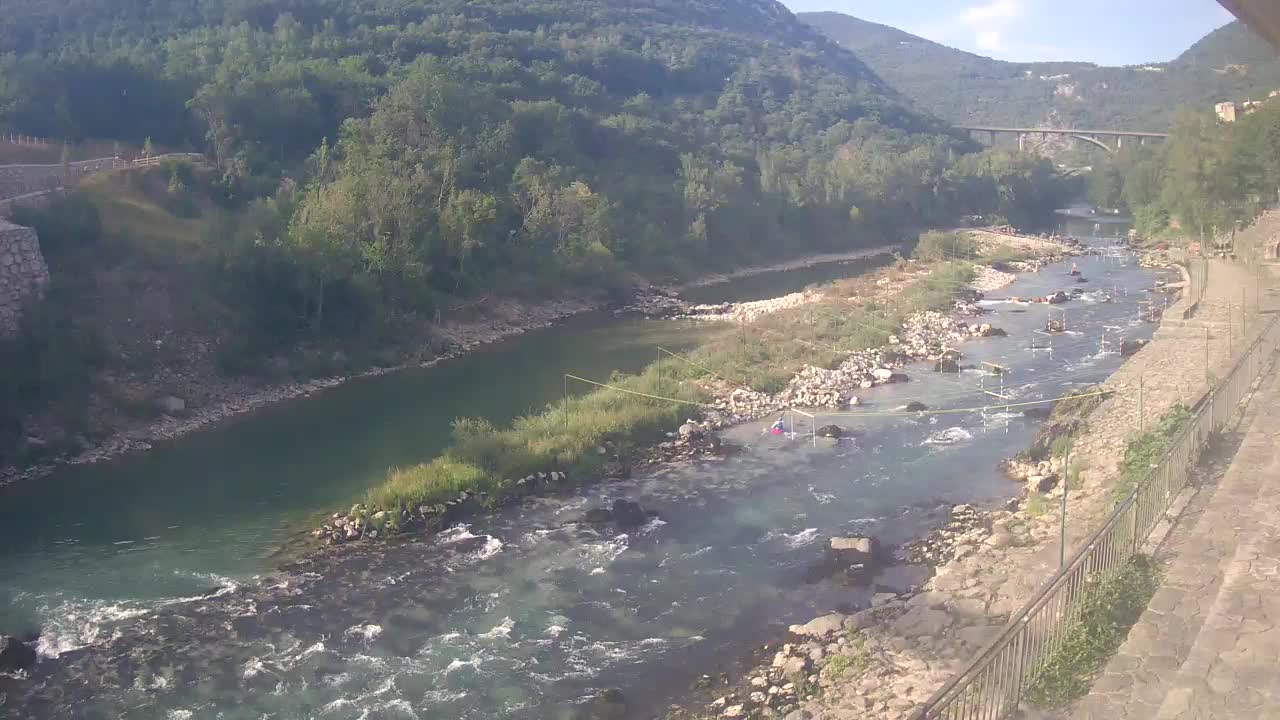 Soča River at Solkan Kayak Center