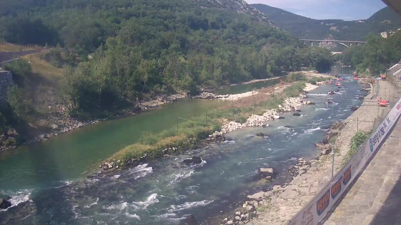 Soča River webcam at Solkan Kayak Center
