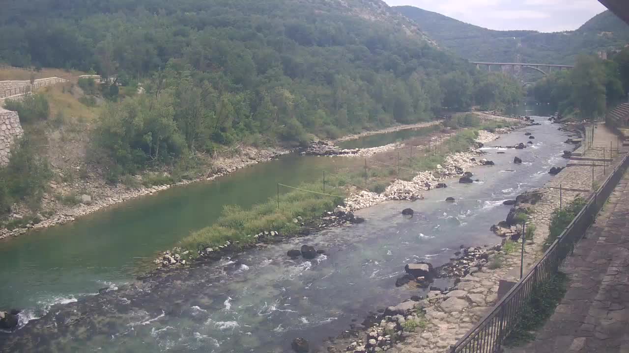 Soča River webcam at Solkan Kayak Center