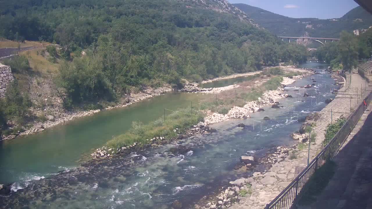 Soča River webcam at Solkan Kayak Center