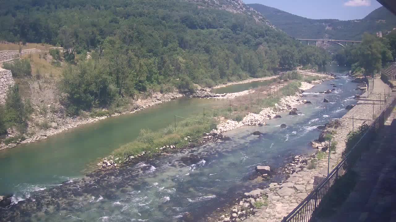 Soča River webcam at Solkan Kayak Center