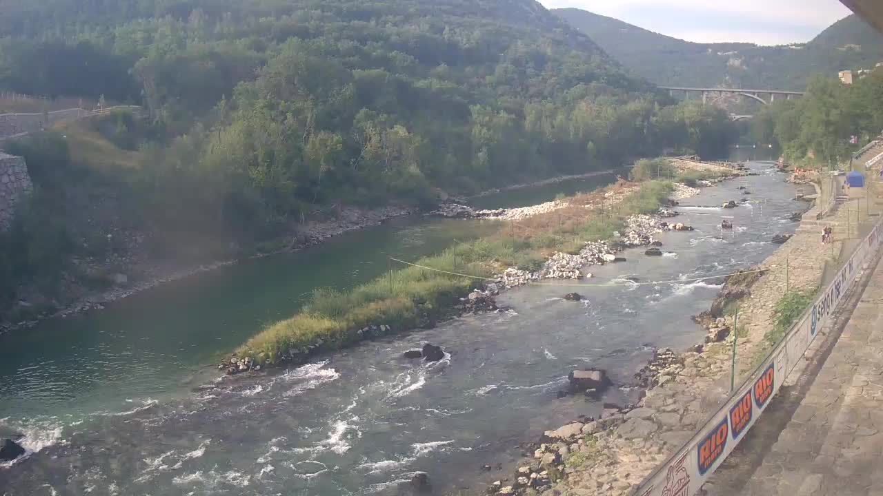 Soča River at Solkan Kayak Center