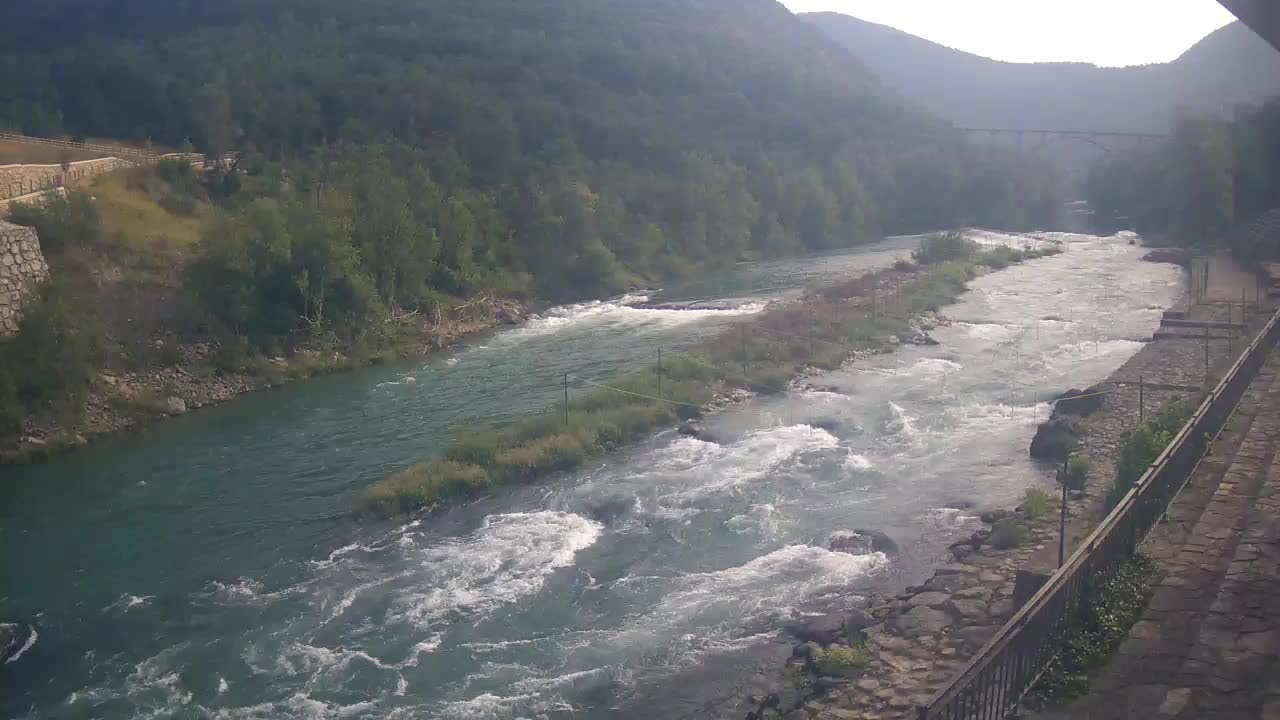 Soča River webcam at Solkan Kayak Center