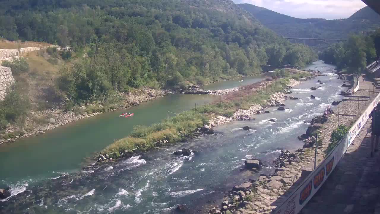 Soča River webcam at Solkan Kayak Center