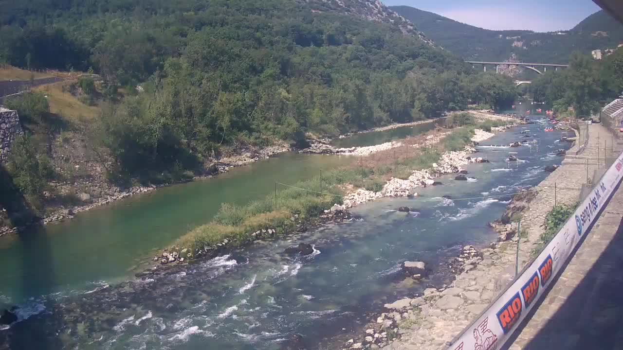 Soča River at Solkan Kayak Center