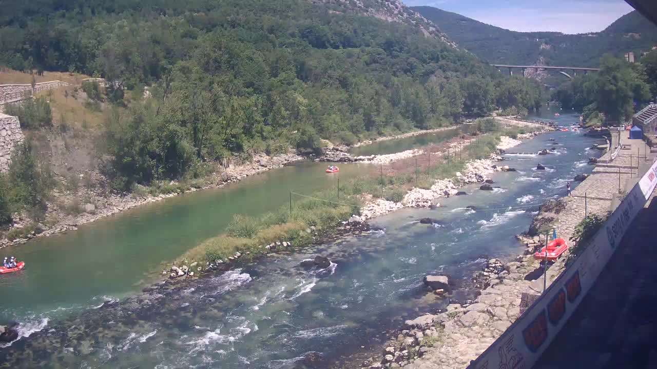 Soča River at Solkan Kayak Center