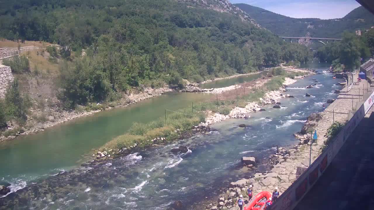 Soča River at Solkan Kayak Center