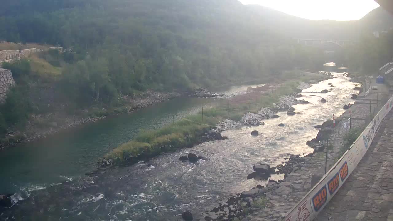 Soča River at Solkan Kayak Center