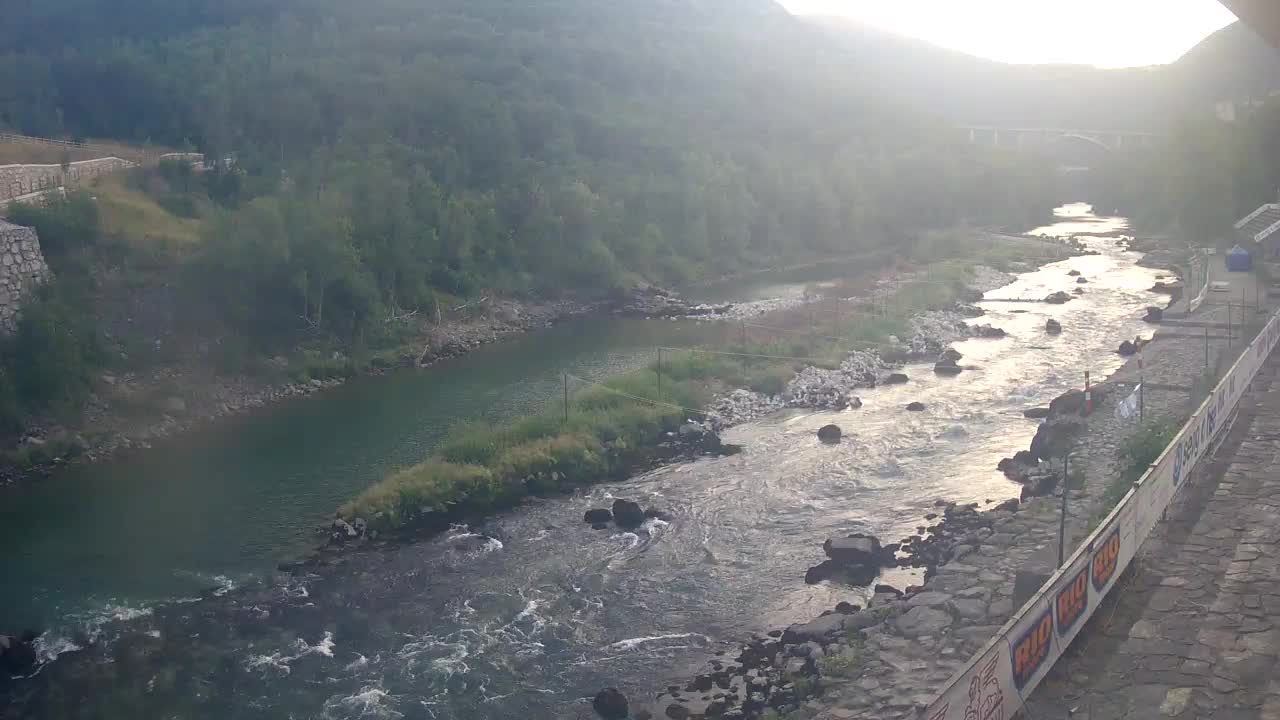 Soča River at Solkan Kayak Center