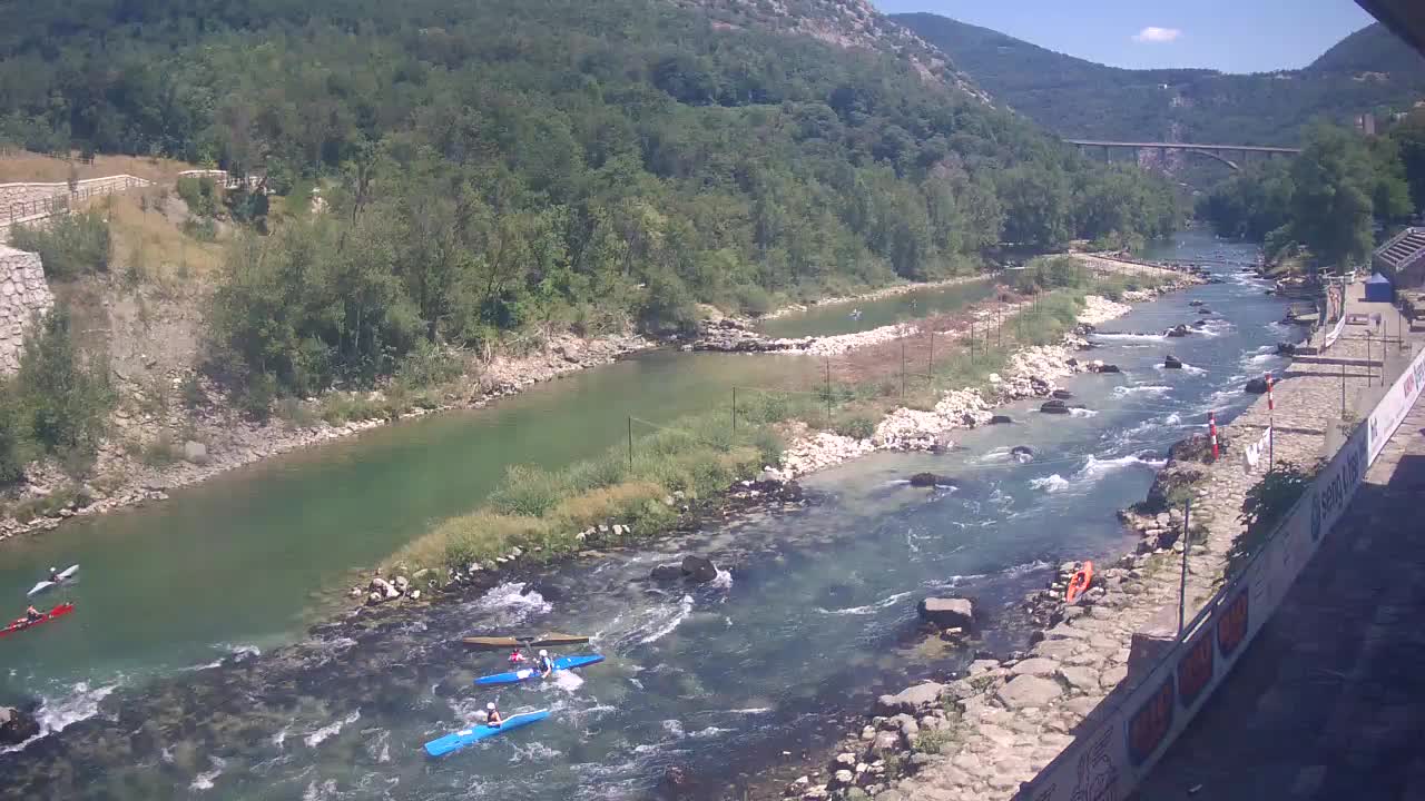 Soča River webcam at Solkan Kayak Center