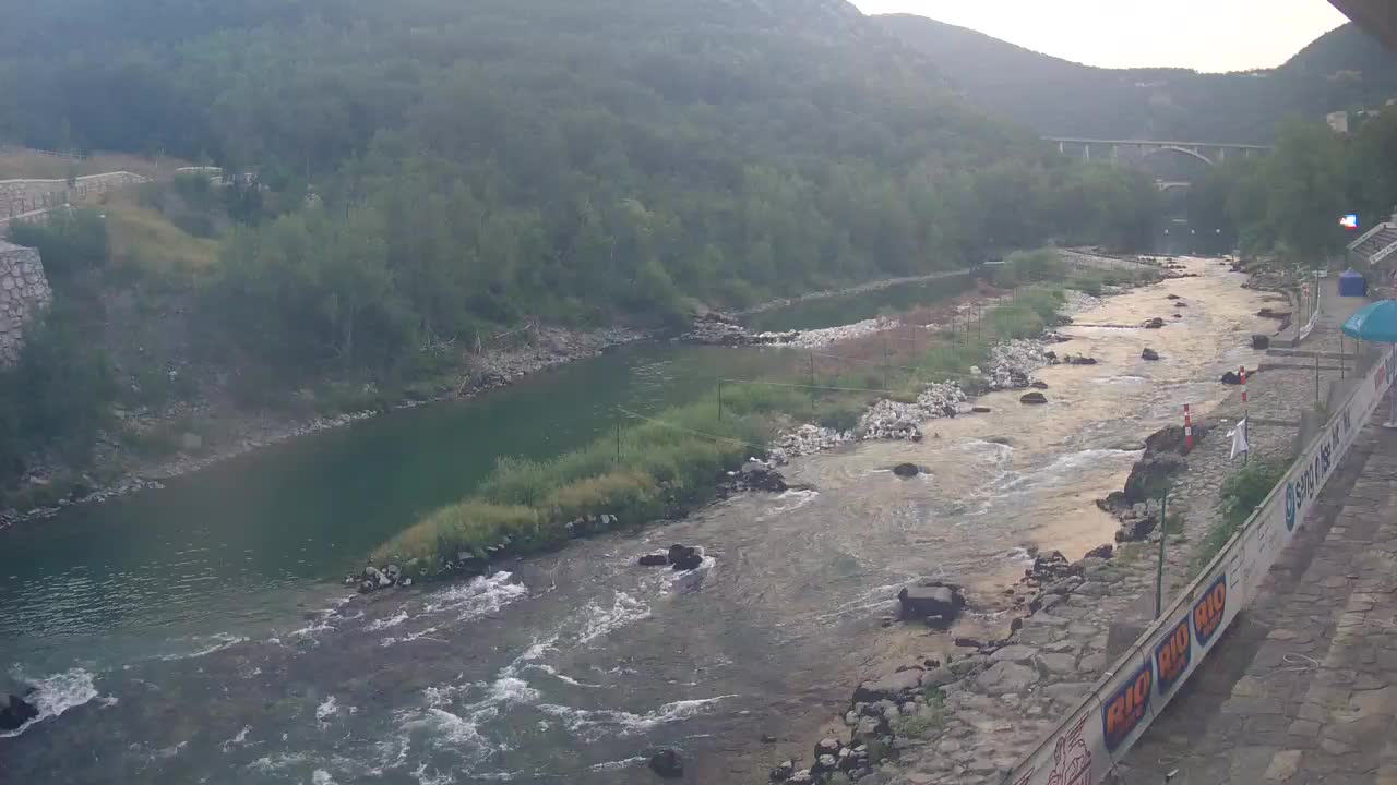 Soča River at Solkan Kayak Center