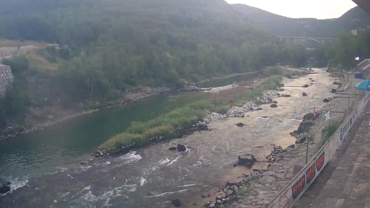 Soča River at Solkan Kayak Center