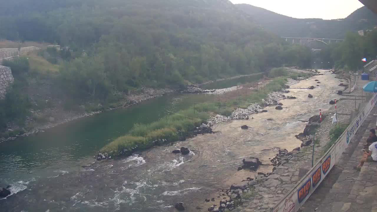 Soča River webcam at Solkan Kayak Center