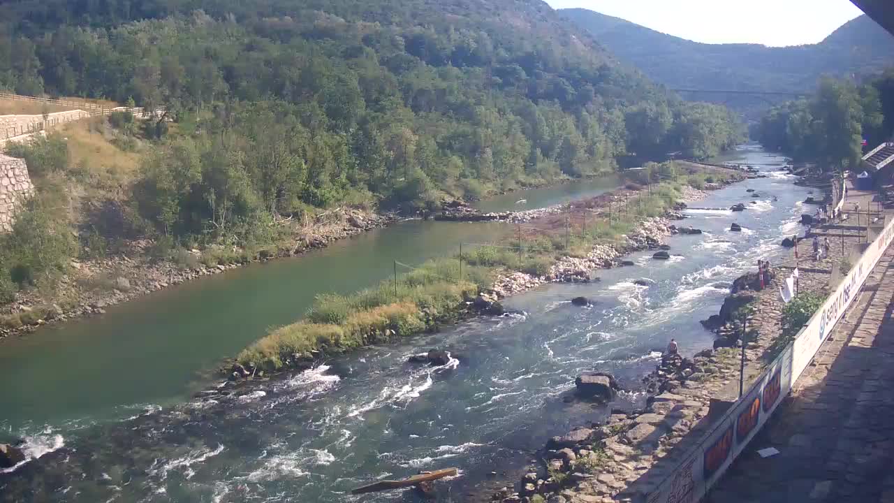 Soča River webcam at Solkan Kayak Center