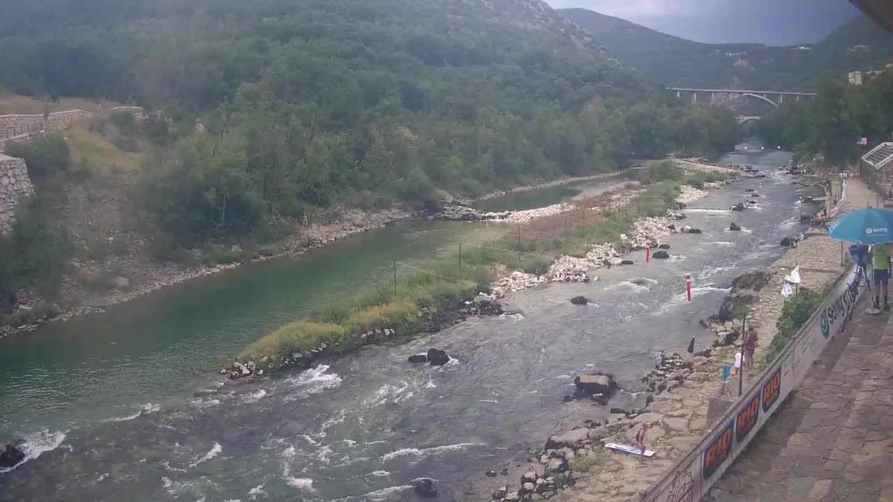 Soča River at Solkan Kayak Center