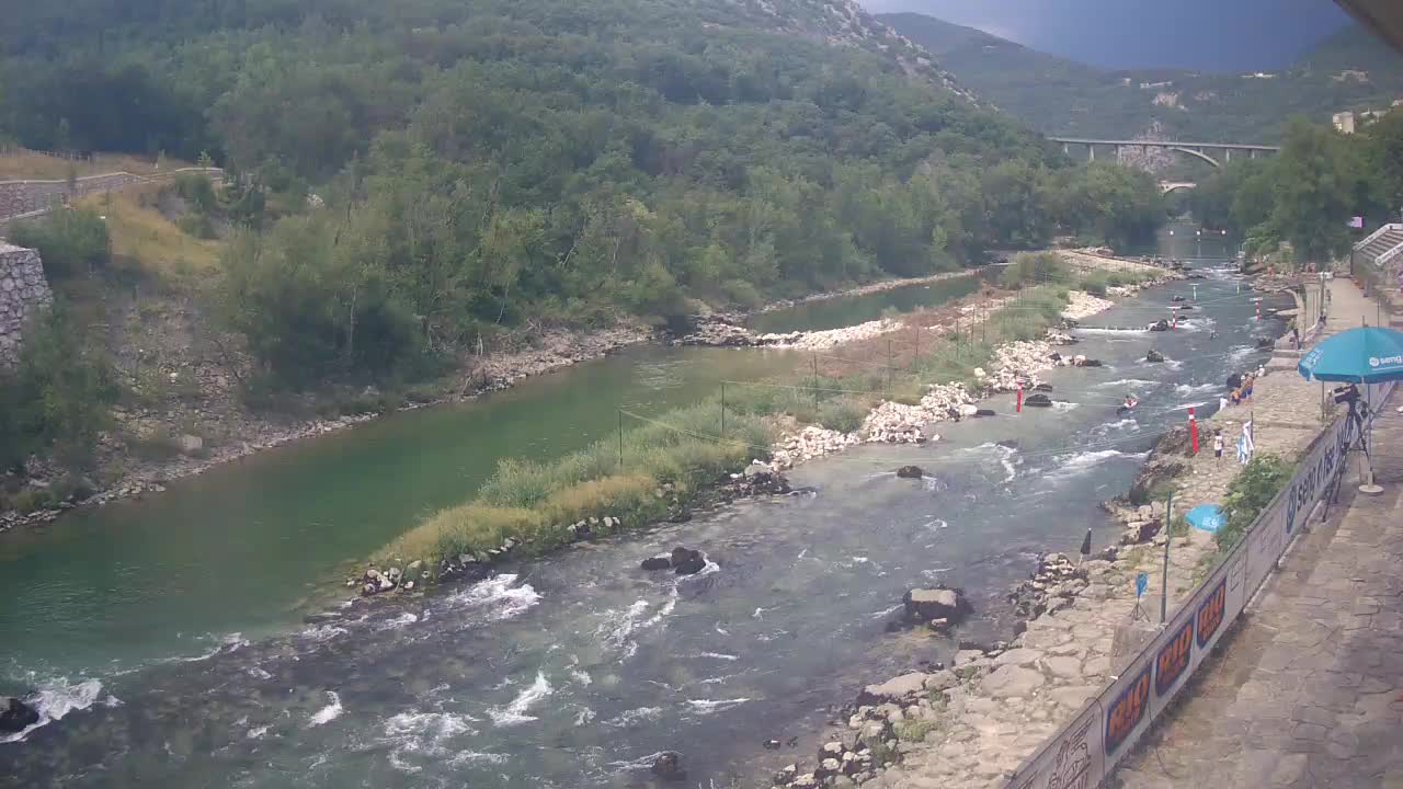 Soča River at Solkan Kayak Center