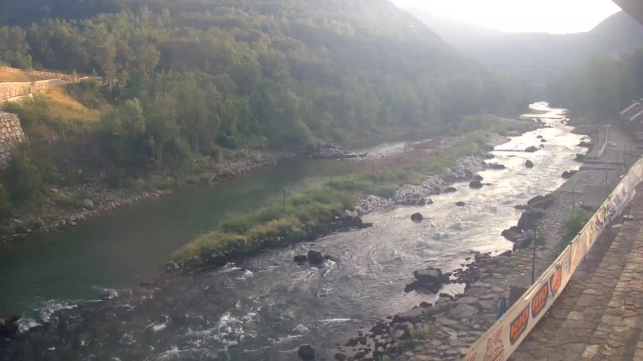 Soča River at Solkan Kayak Center