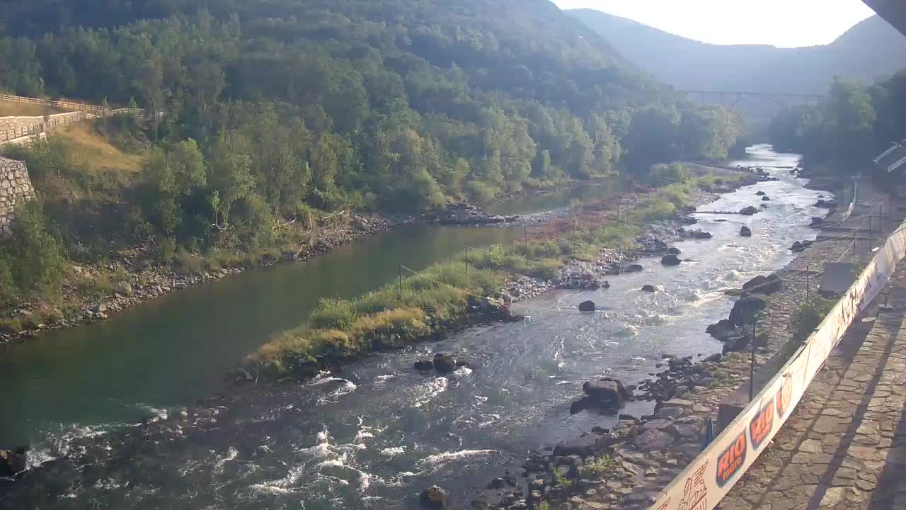 Soča River at Solkan Kayak Center