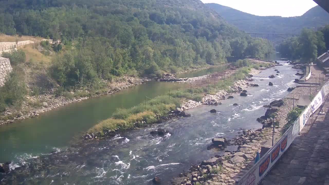 Soča River at Solkan Kayak Center