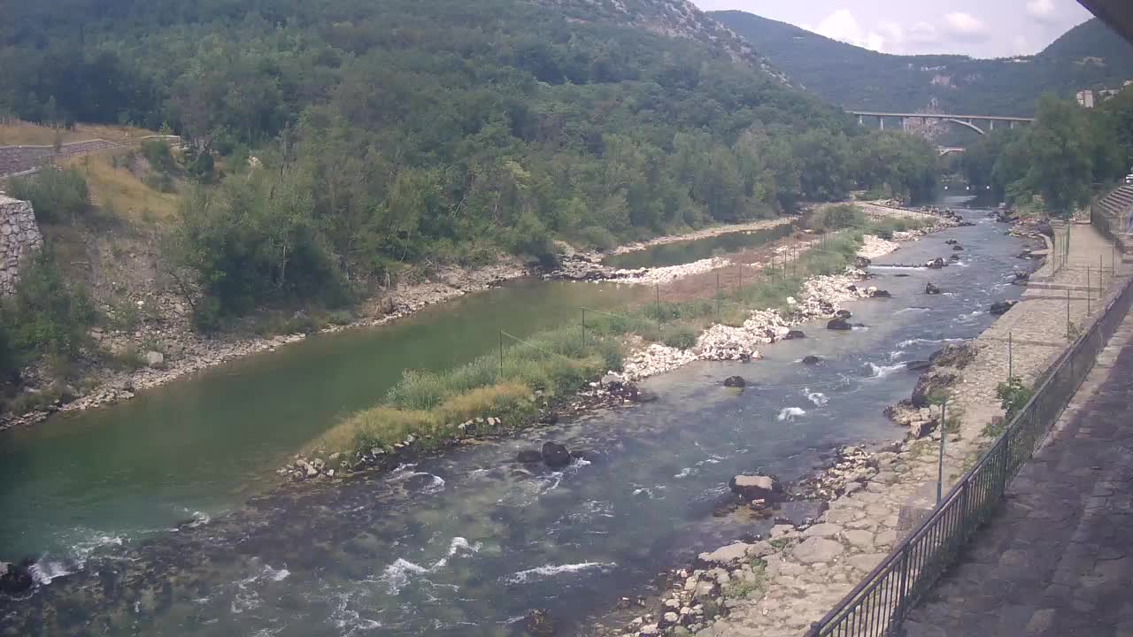 Soča River webcam at Solkan Kayak Center