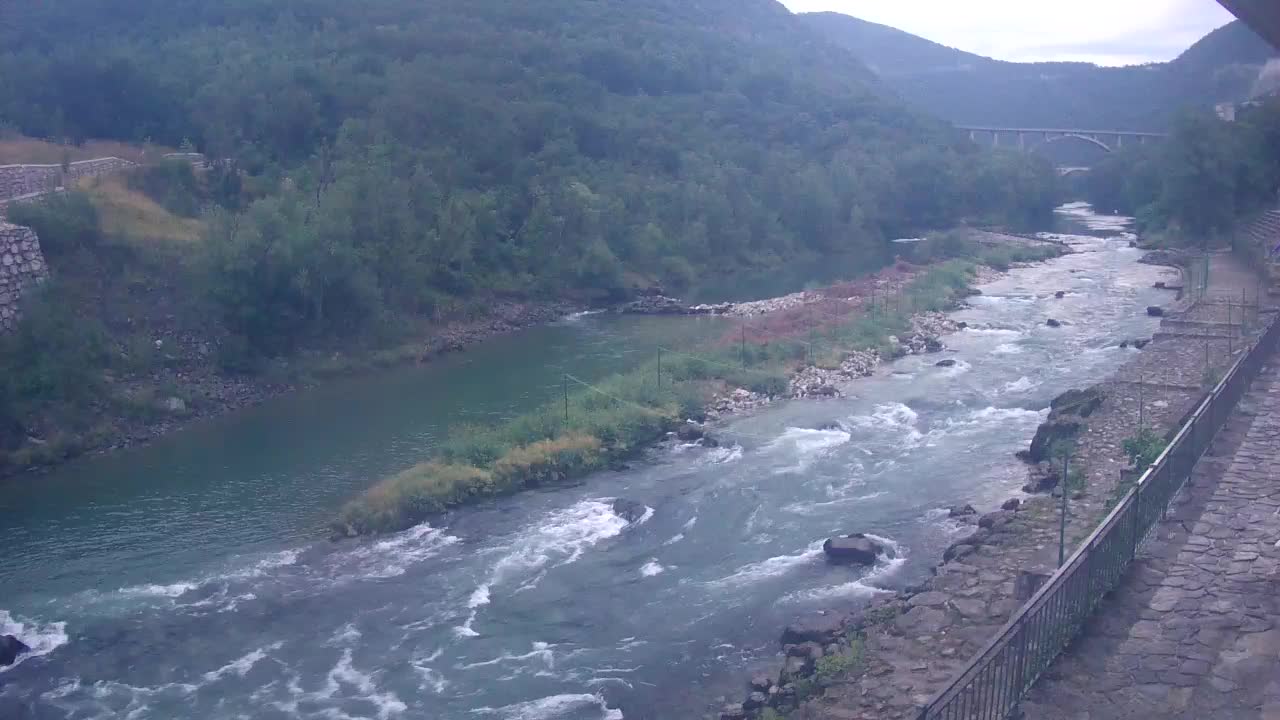 Soča River at Solkan Kayak Center